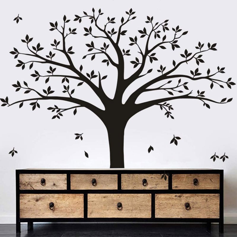 MAFENT Giant Family Photo Tree Wall Decal Mural Art Vinyl Wall Stickers Living Room Baby Room Decor (Black) - Image 3